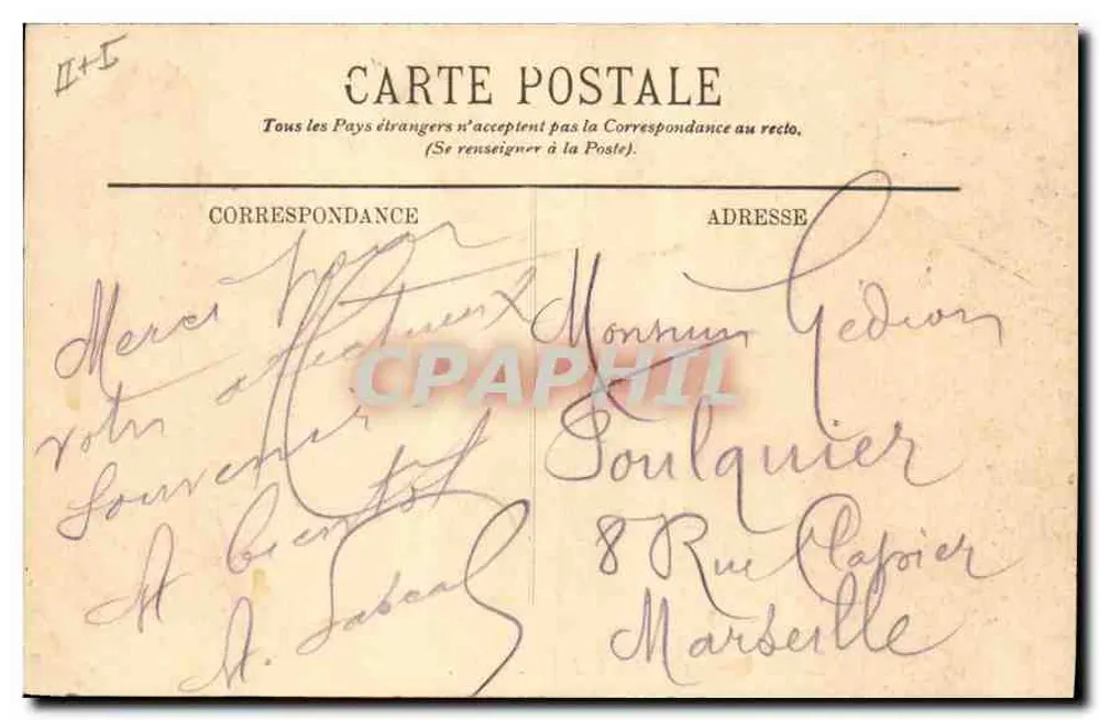 Marseille — Bassin und Quai de la Joliette — LL. — 78 - Rückseite