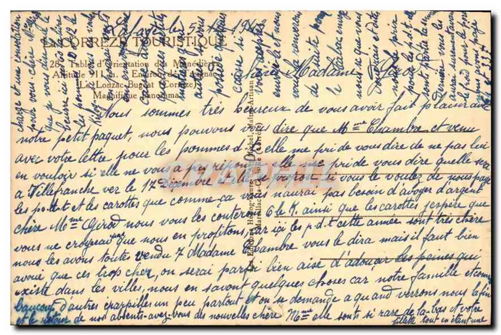 Denkmal für die Abonnenten der Republikanischen Gesellschaft — Die Monts de l'Orne — Verlag Michels - Rückseite