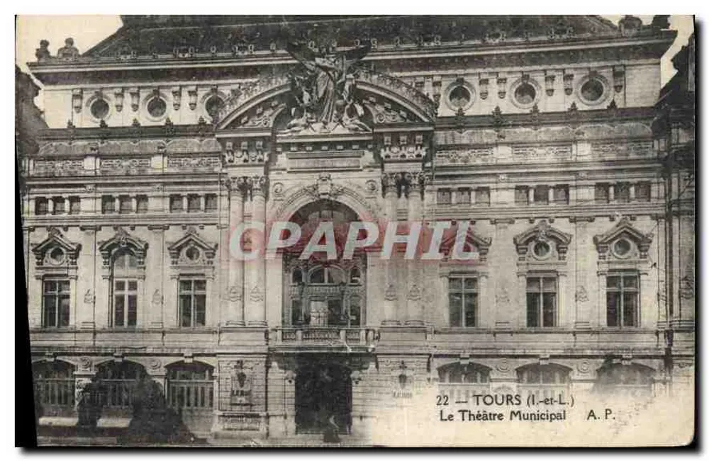 Tours — Das Municipale Theater — A. P. - Vorderseite