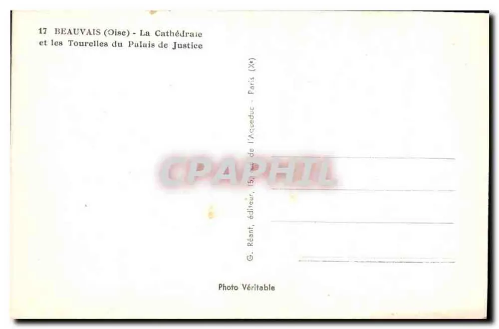 Beauvais (Oise) - Die Kathedrale und Türme des Palastes der Justiz - Rückseite