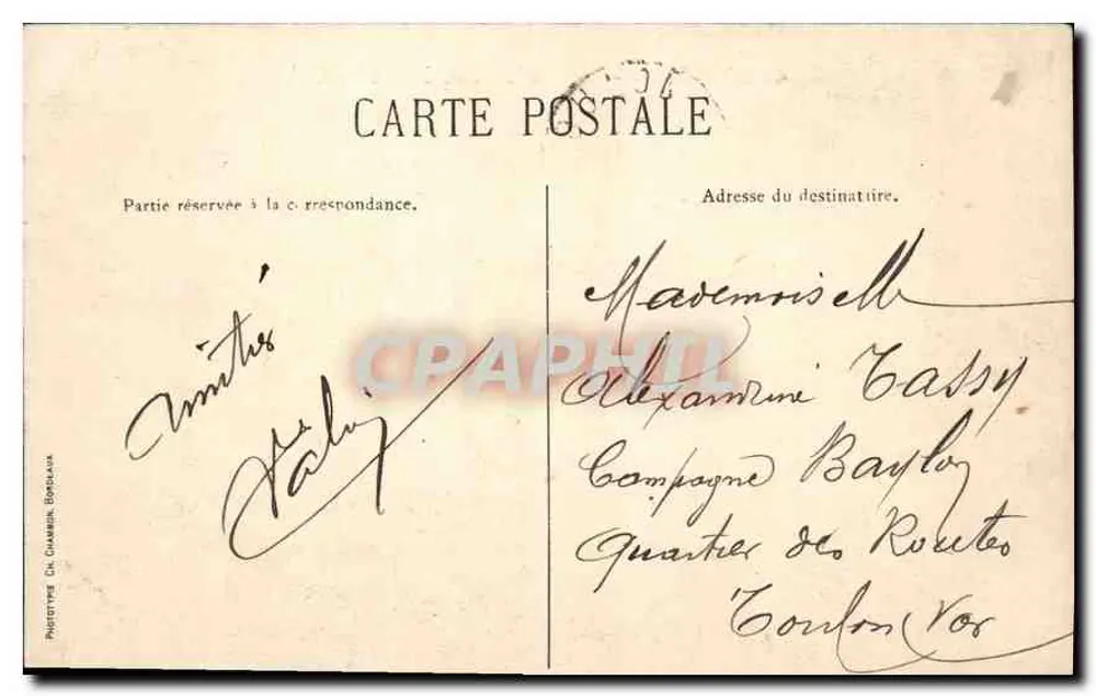 Bordeaux — Ruínas do Palácio Gallien — C. C. - Verso