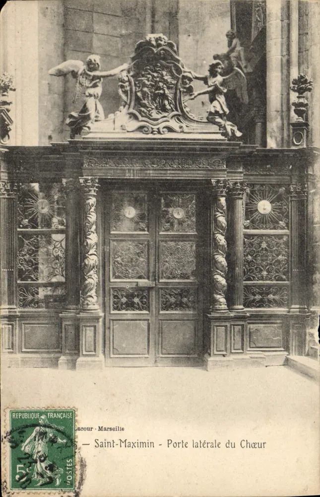 Saint-Maximin - Laterale deur van het koor — Lacour - Marseille - Voorkant