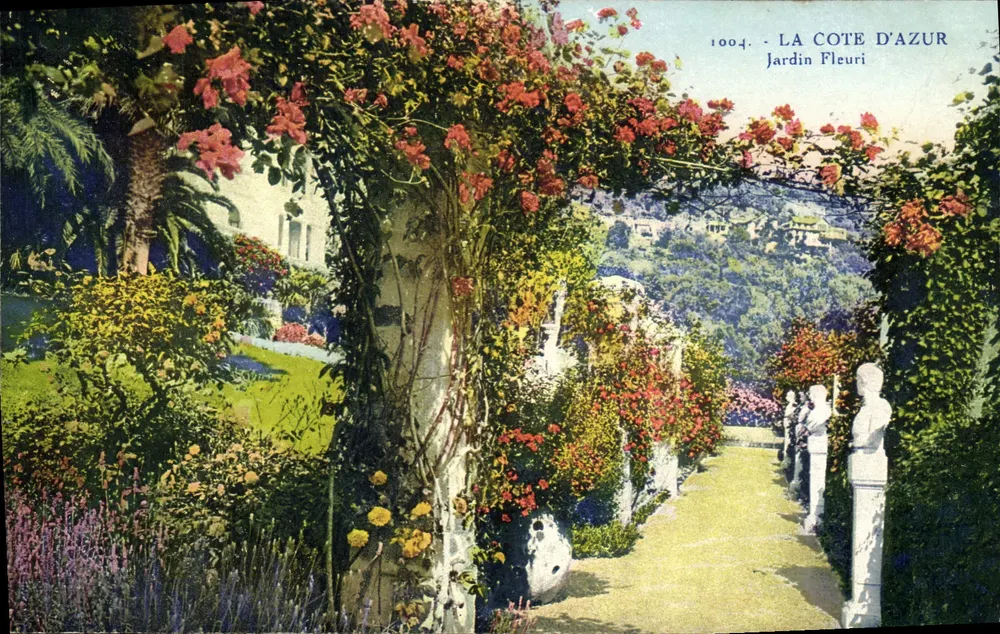 A Costa do Azul — Jardim Florido — editor não identificado, n° de série 1004 - Frente