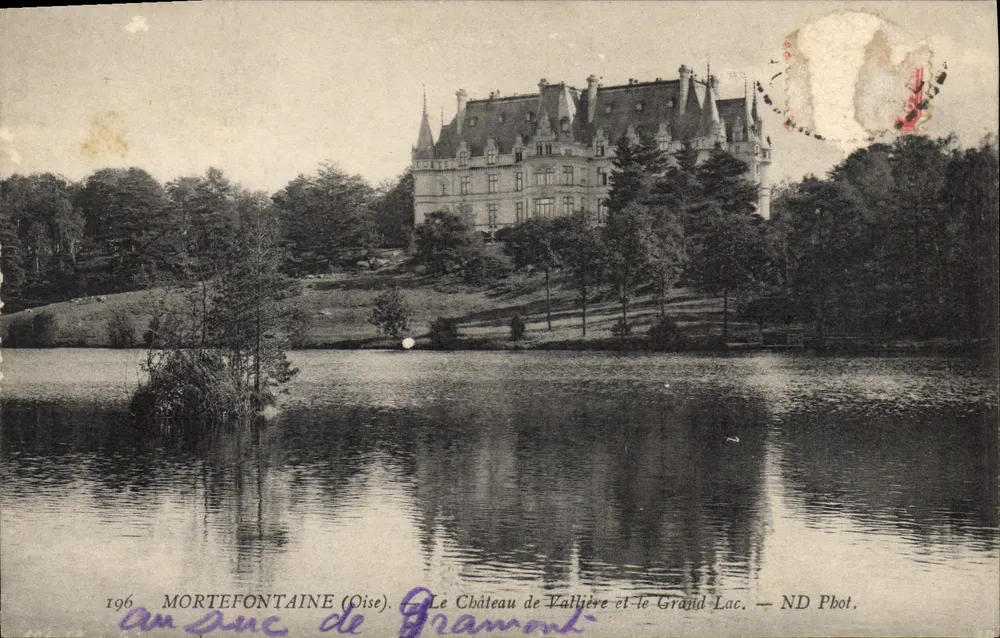 Mortefontaine (Oise) — Ansicht von Schloss Vallière und dem Großen See — ND Pbot. - Vorderseite