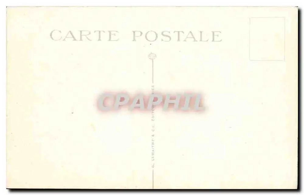 Monaco — Vista sulla Condamine e sul Rocher — G. Lemaître & Cie, n° 111 - Verso
