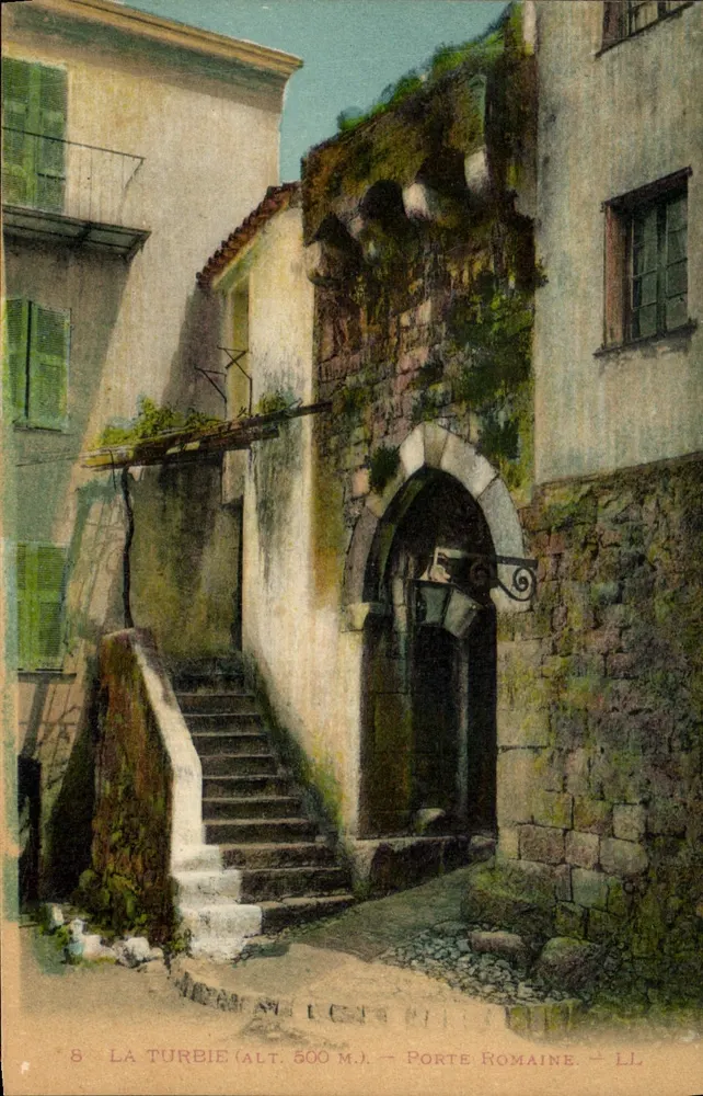 La Turbie (alt. 500 m.) — Porte Romaine — LL - Frente