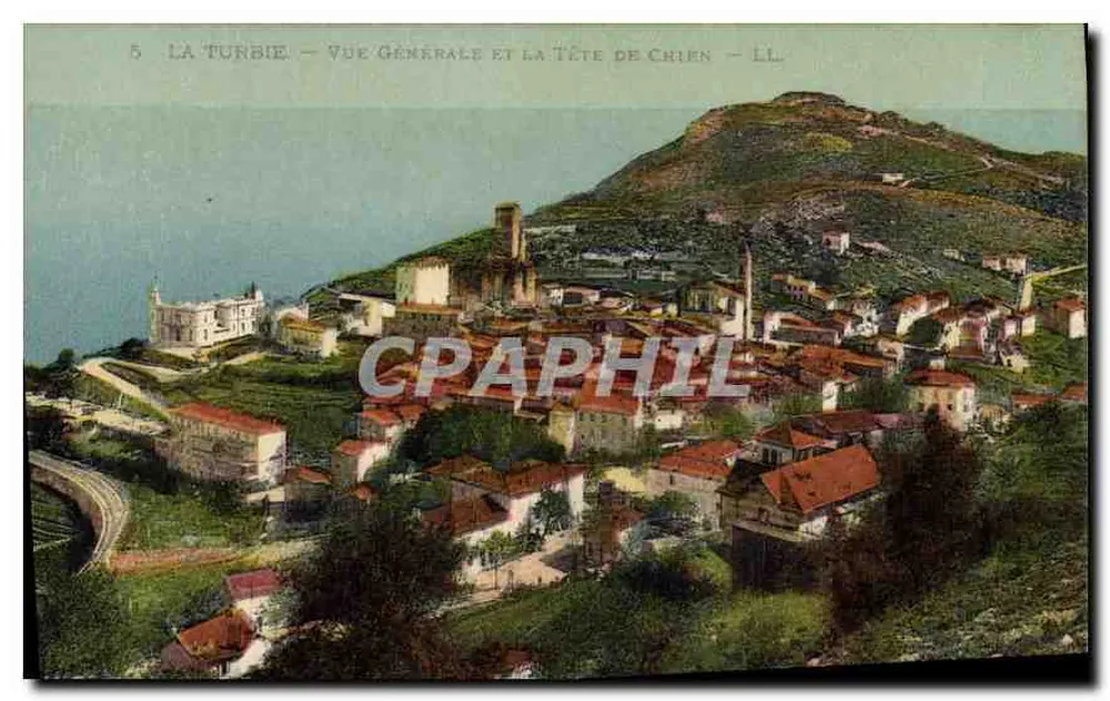 La Turbie — Allgemeiner Blick und der Kopf des Hundes — LL - Vorderseite