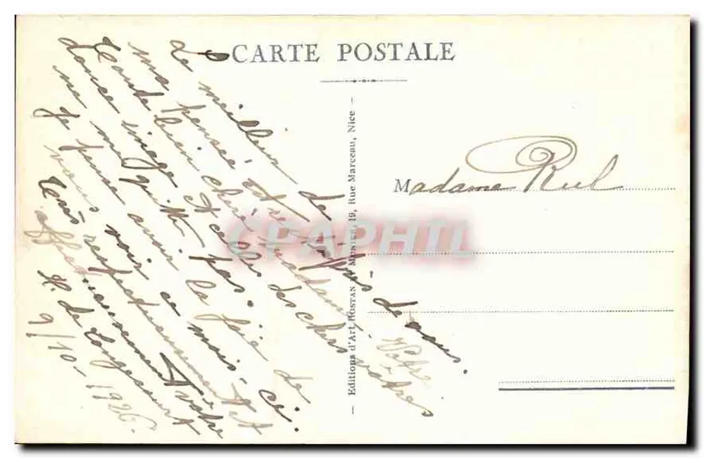 Cannes. A Praia e as Garças — RM, n°503 - Verso