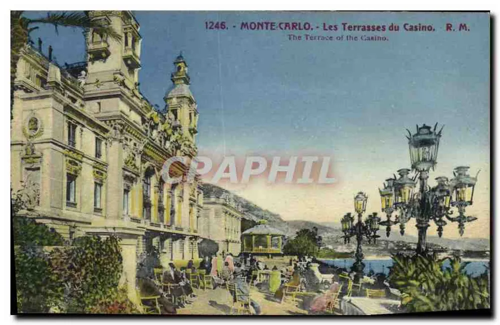 Monte-Carlo - Die Terrassen des Casinos - R.M. - n°1246 - Vorderseite