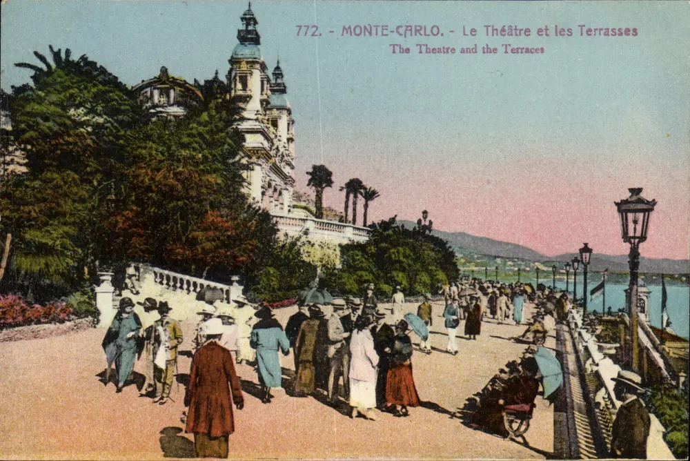 Monte-Carlo - Das Theater und die Terrassen — Edition Bilelta, n° 772 - Vorderseite