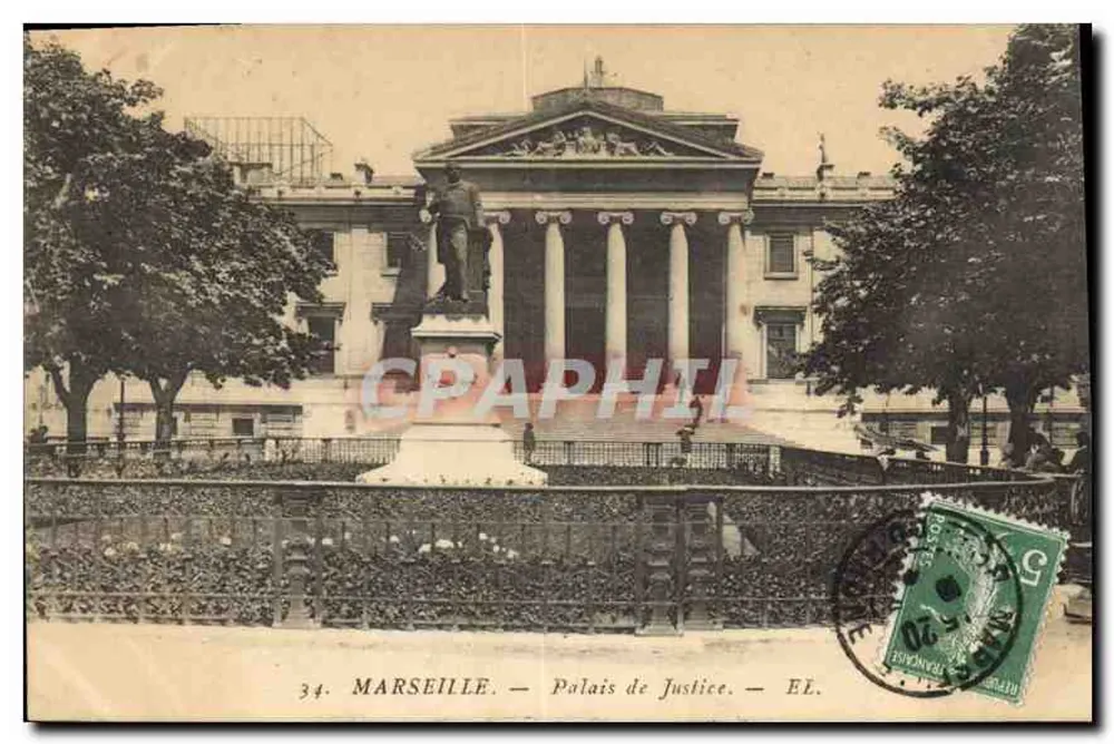 Marselha — Palácio de Justiça — EL. - Frente