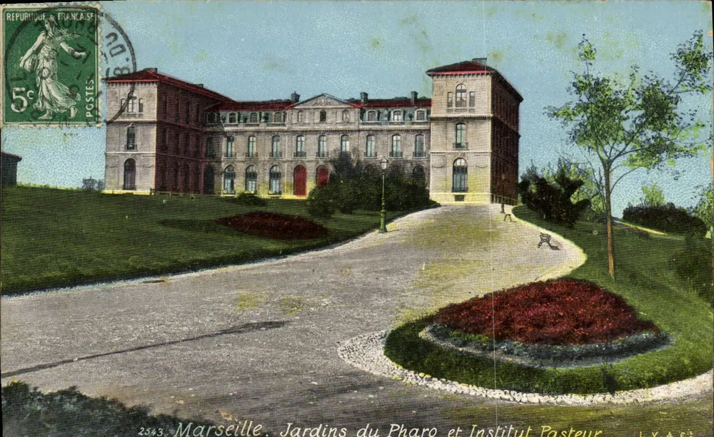 Marselha. Jardins do Pharo e Instituto Pasteur — LVACI, n° 2543 - Frente