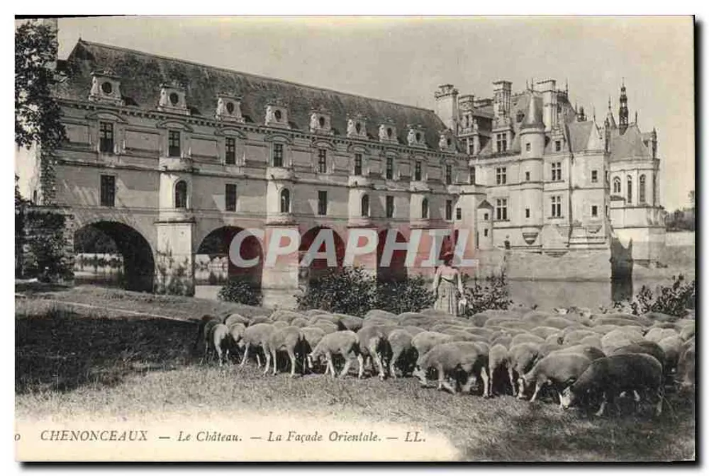 Chenonceaux — O Castelo — A Fachada Oriental — LL. - Frente