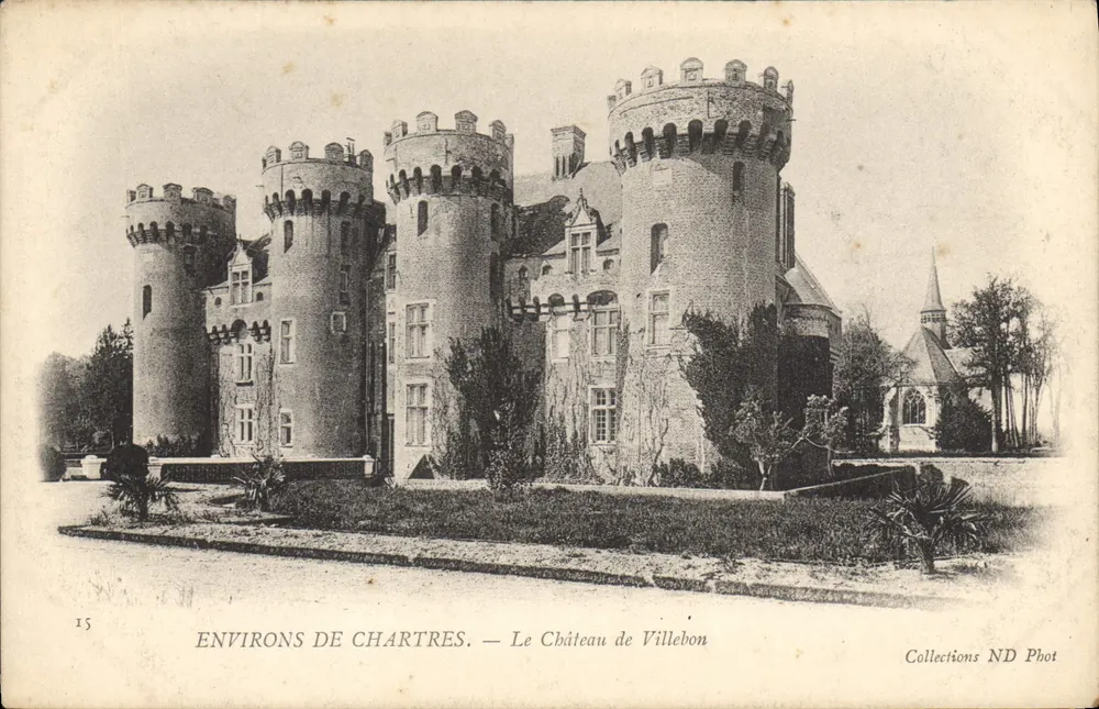 Arredores de Chartres — O Castelo de Villebon — Collections ND Phot - Frente