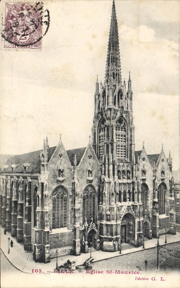 LILLE — Kerk van Sint Maurits — Uitgave G. L. nr. 103 - Voorkant
