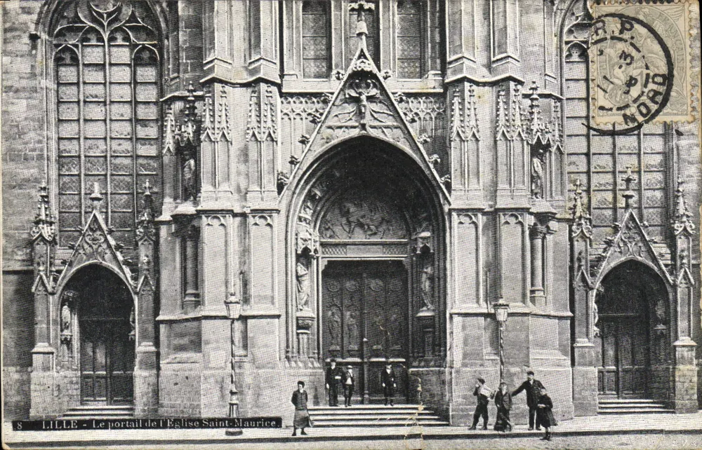 LILLE - Der Portal der Kirche Saint-Maurice — Verlag AQUIL-PROTO, Nr. 8 - Vorderseite