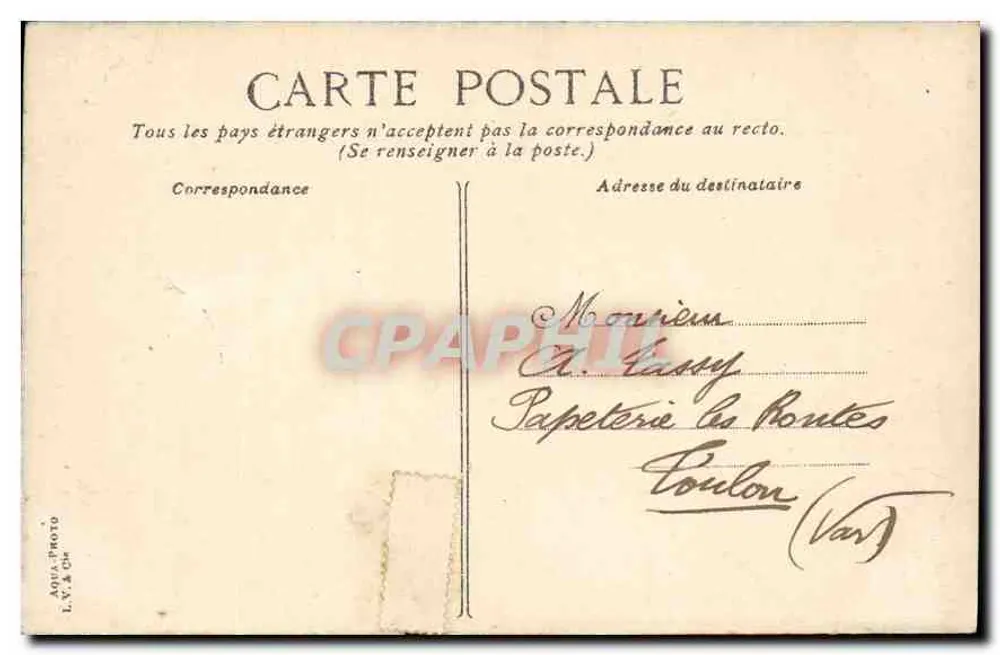LILLE - Der Portal der Kirche Saint-Maurice — Verlag AQUIL-PROTO, Nr. 8 - Rückseite