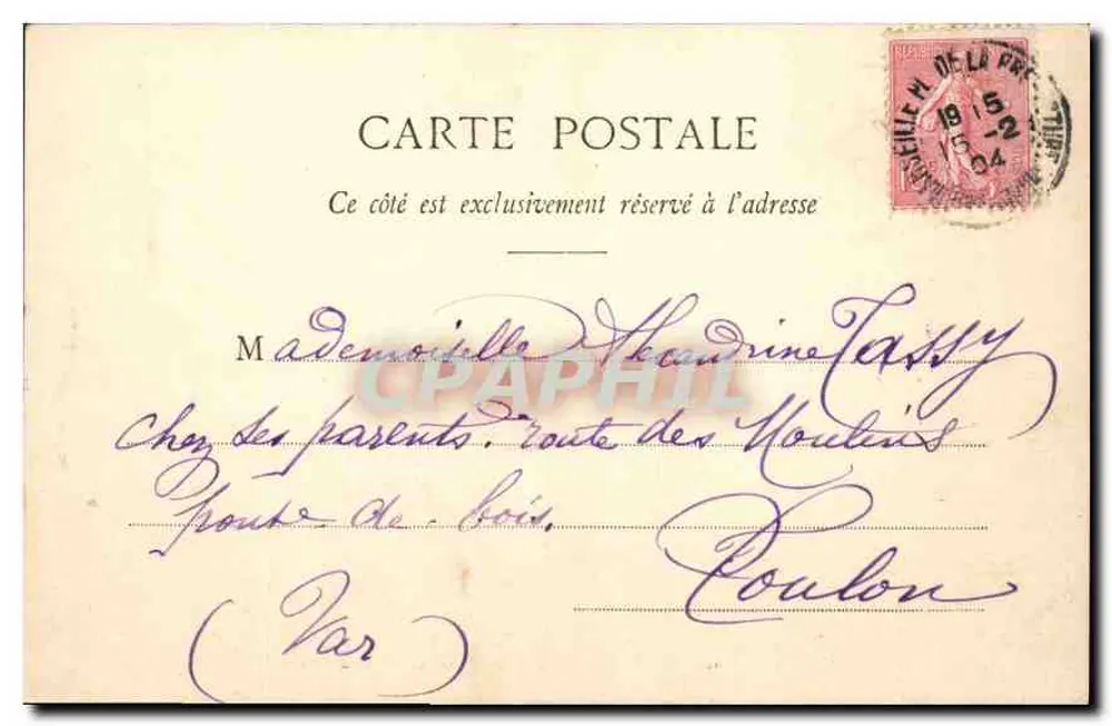 Boulevard y Faubourg Montmartre — París — editor desconocido, n.º 289 - Reverso