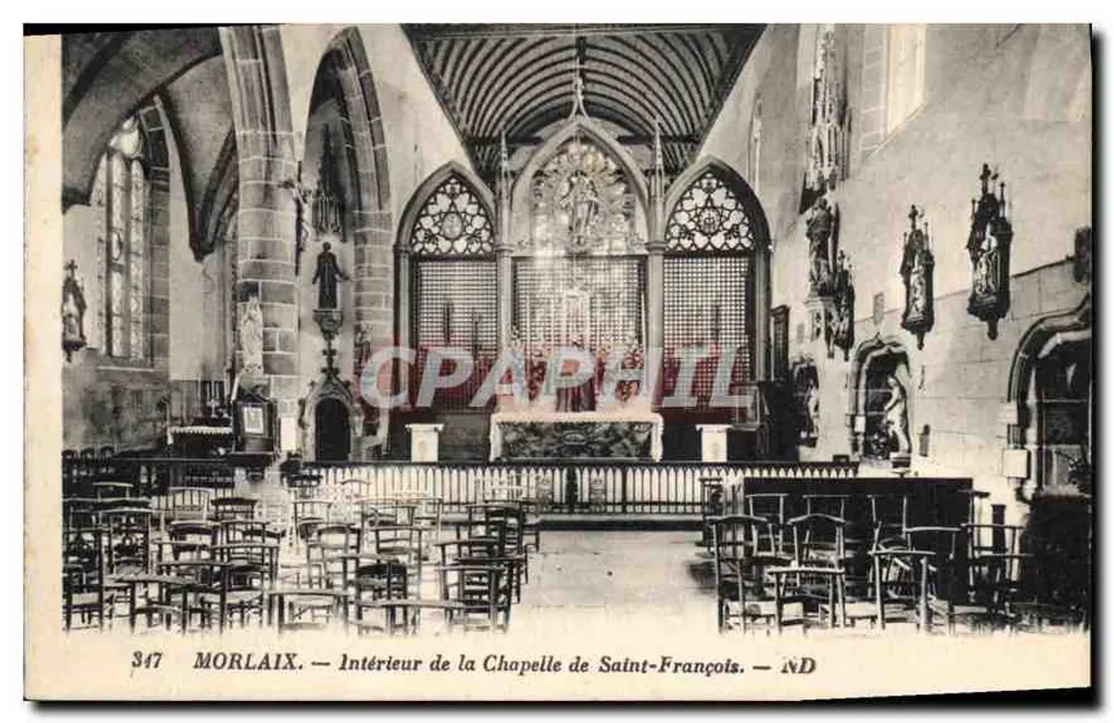 Morlaix — Innenansicht der Kapelle Saint-François — ND - Vorderseite