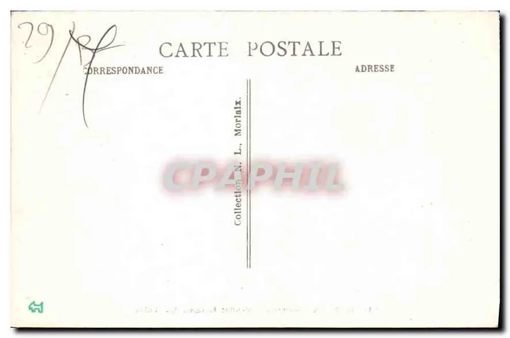 Morlaix (Finistère) — Alte Häuser der Halles — Verlag nicht identifiziert, Seriennummer 11 - Rückseite