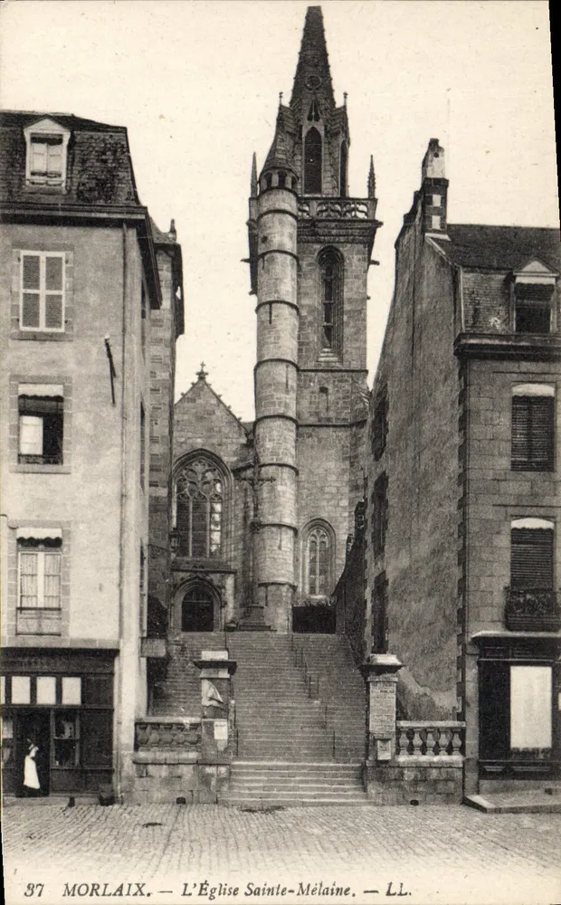 Morlaix — A Igreja de Santa Mélaine — LL. — n° 97 - Frente