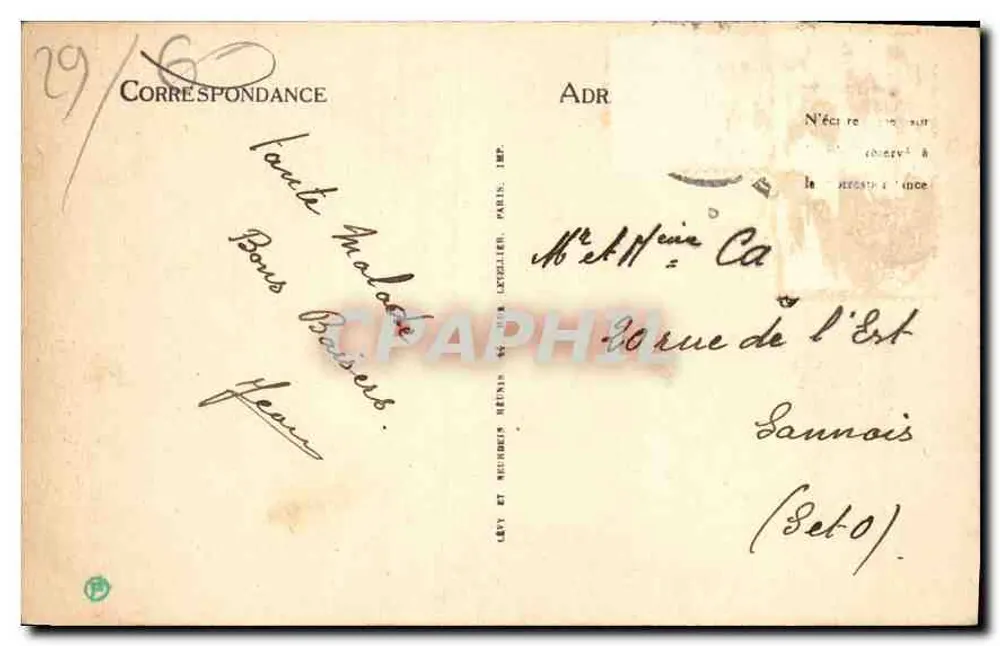 Morlaix — Venelle ao som. — LL - Verso