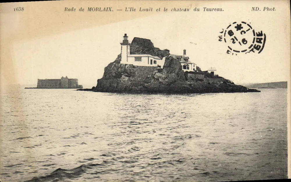 Rade de MORLAIX — L'Ile Louët und das Schloss des Bullen — ND. Phot. n°1638 - Vorderseite