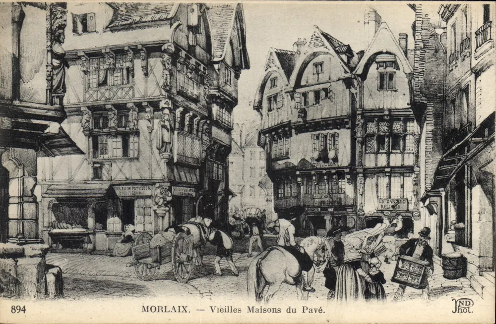 Morlaix — Oude Huizen van het Pavé — JND Fot. - Voorkant