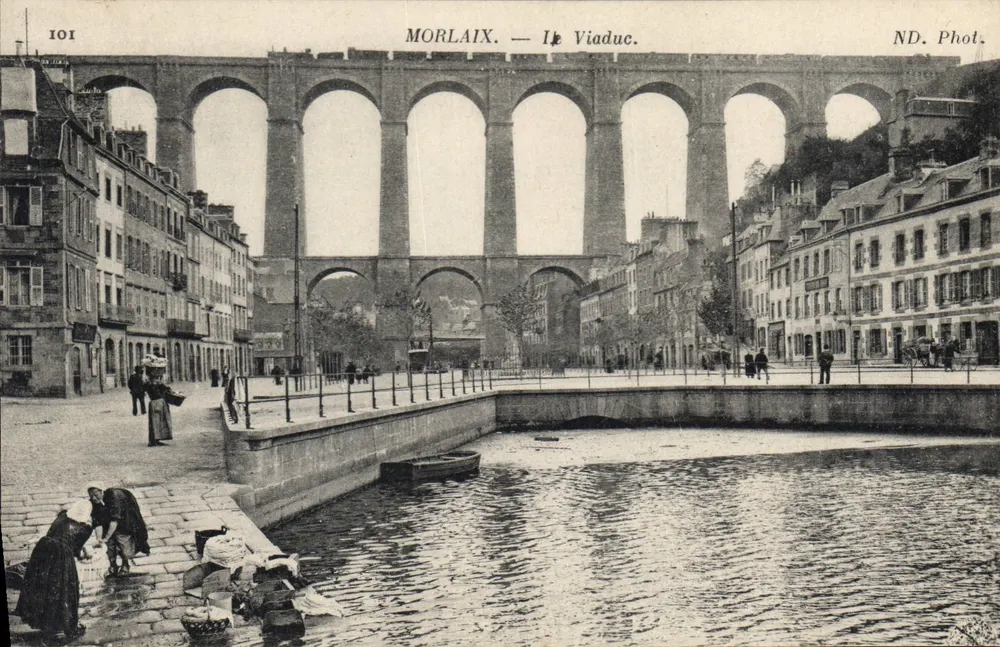 Morlaix — O Viaduto — ND. Fot. — n° 101 - Frente