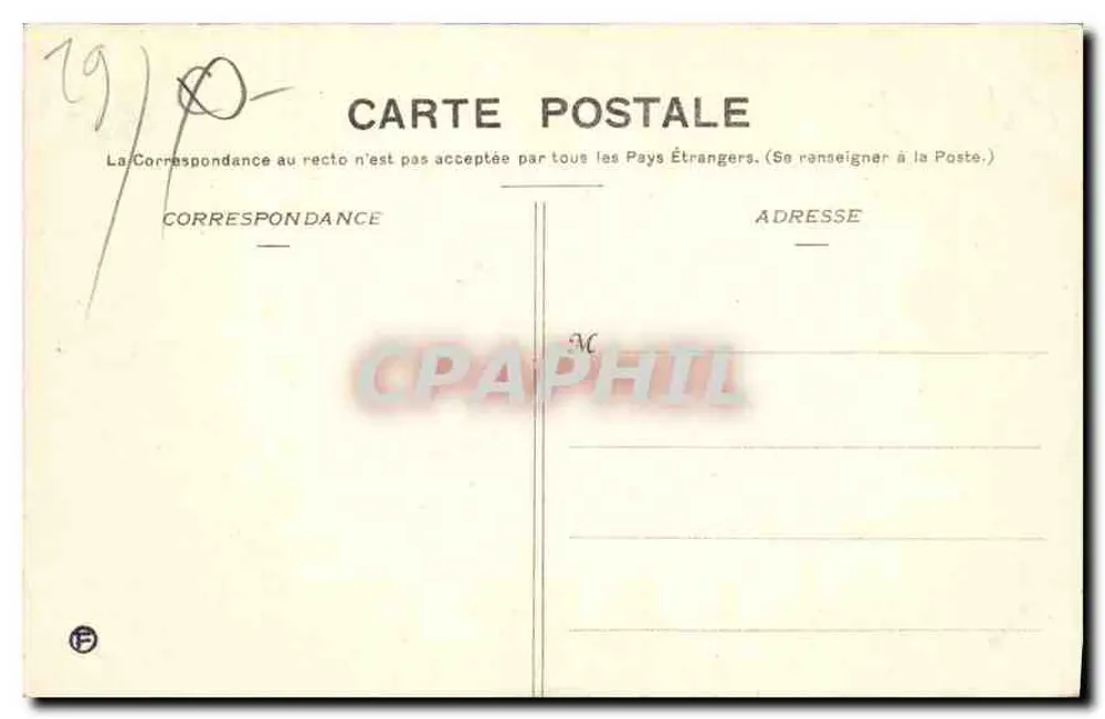 Morlaix - Panorama do Bairro São Melaine — editor Villard, Quimper, n° 5415 - Verso