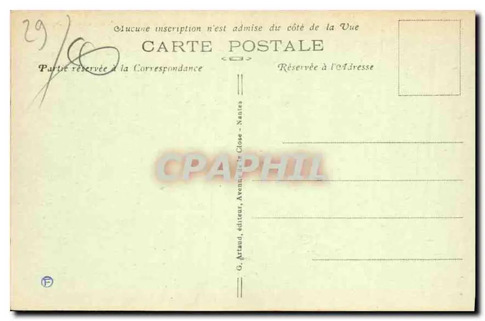 Morlaix — O Porto — G. Artaud, editor, Nantes, n°45 - Verso