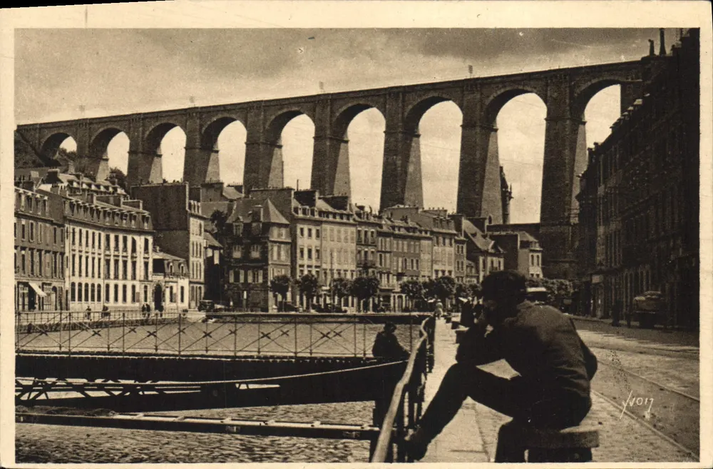 O Viaduto em Morlaix — Bretanha — Edições de Arte Yvon - Frente