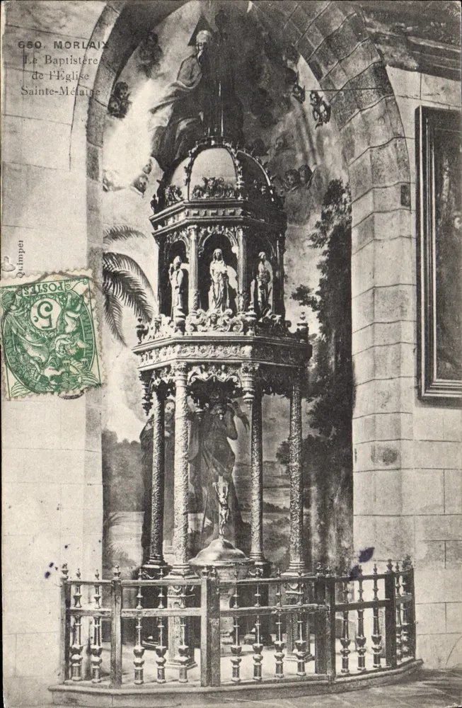 Morlaix — Der Taufbau der Kirche Sainte-Mélanie — Verlag Quimper - Vorderseite