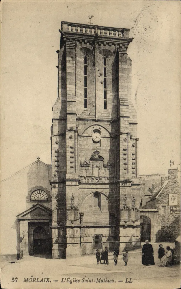 Morlaix — A Igreja de São Mateus — LL - Frente