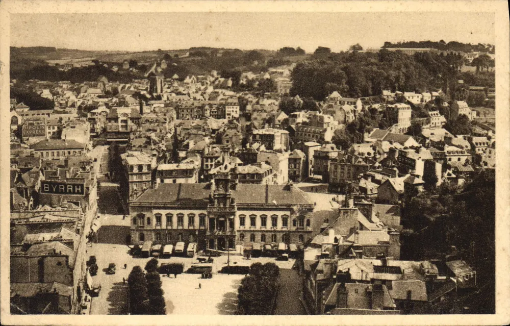 Morlaix (Finistère) — Blick auf den Place Thiers vom Viadukt — Les Éditions d'Art YVON, Paris - Vorderseite