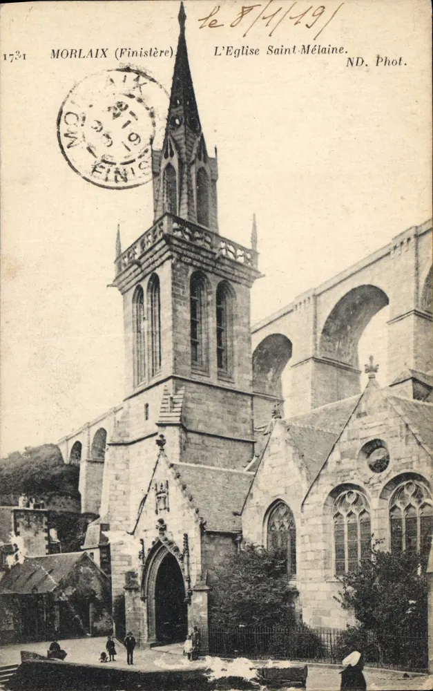 Morlaix (Finistère) — Kirche Saint-Mélaine — ND. Fotografie n°1731 - Vorderseite