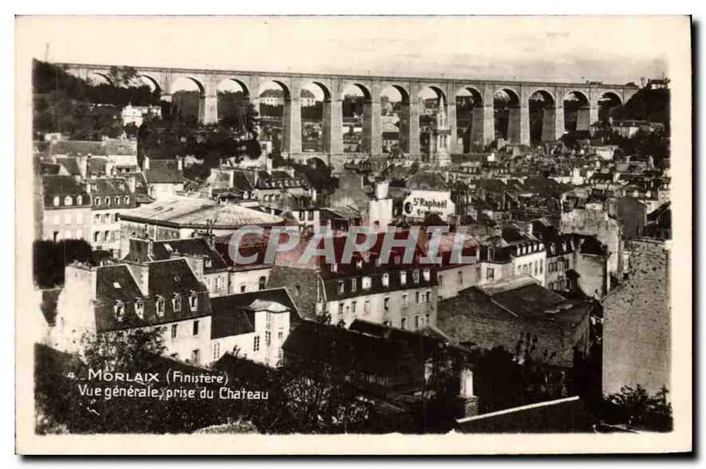 Morlaix (Finistère) — Allgemeine Ansicht vom Schloss aus — Édition Étou et Délices - Vorderseite