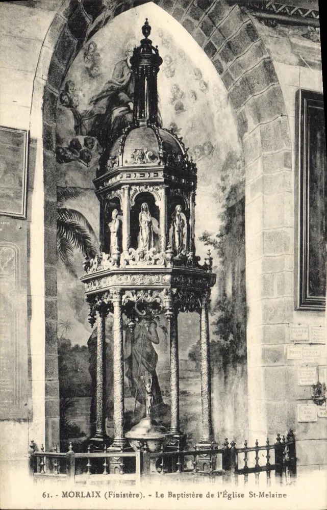 Morlaix (Finistère) — Der Taufbau der Kirche St-Melaine — n°61 - Vorderseite