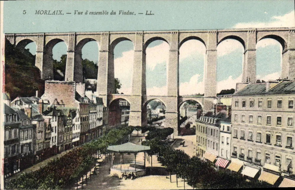 Morlaix — Vista geral do Viaduto — LL. - Frente