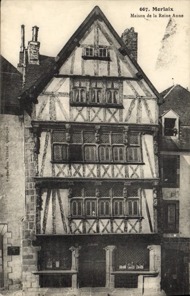 Haus der Königin Anne — Morlaix — Sammlung Villard, Quimper - Vorderseite