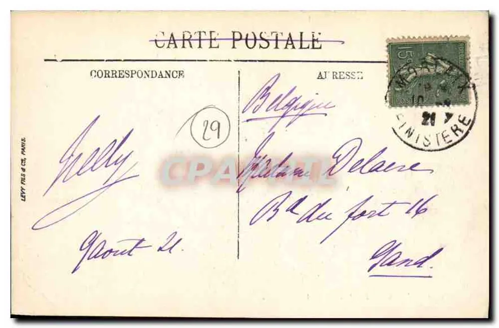 Morlaix — O Porto do Viaduto — LL. n°14 - Verso
