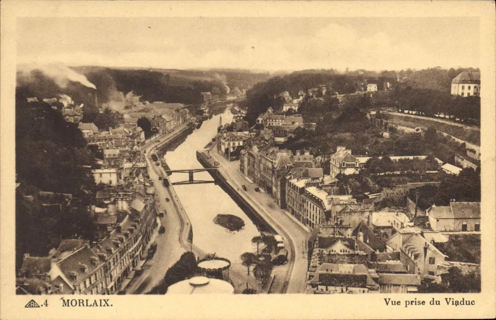 Morlaix — Vista tirada do Viaduto — Cie des Arts Photographiques, Strasbourg - Frente