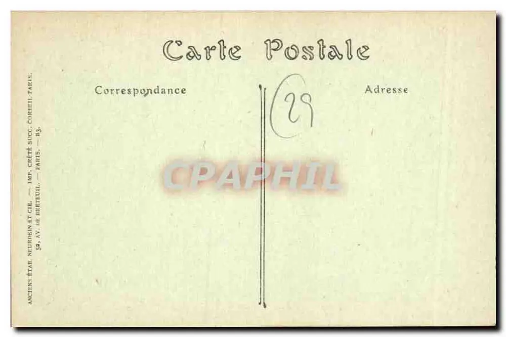 Castillo del Toro — Rada de Morlaix — Editor: Anciens Établissements Neurien et Cie, París - Reverso