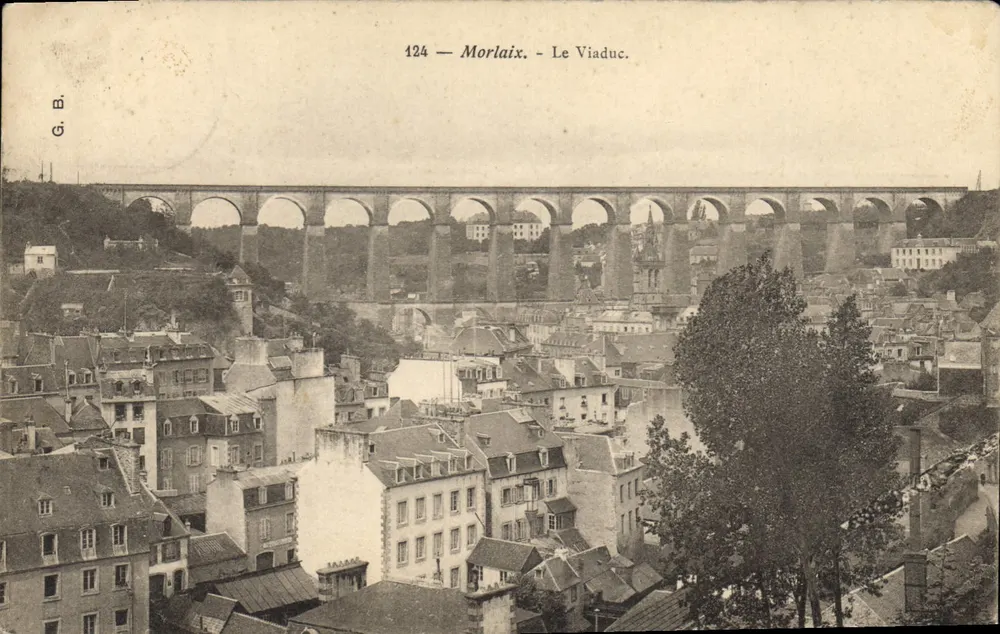 Morlaix — O viaduto — G.B. n°124 - Frente
