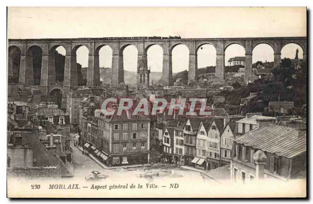 Morlaix — Aspecto geral da Cidade — ND — CRAPHIL 230 - Frente