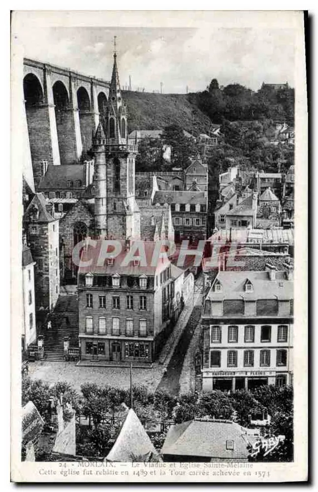 MORLAIX — Der Viadukt und die Kirche Sainte-Mélanie — Edition Gaby - Vorderseite