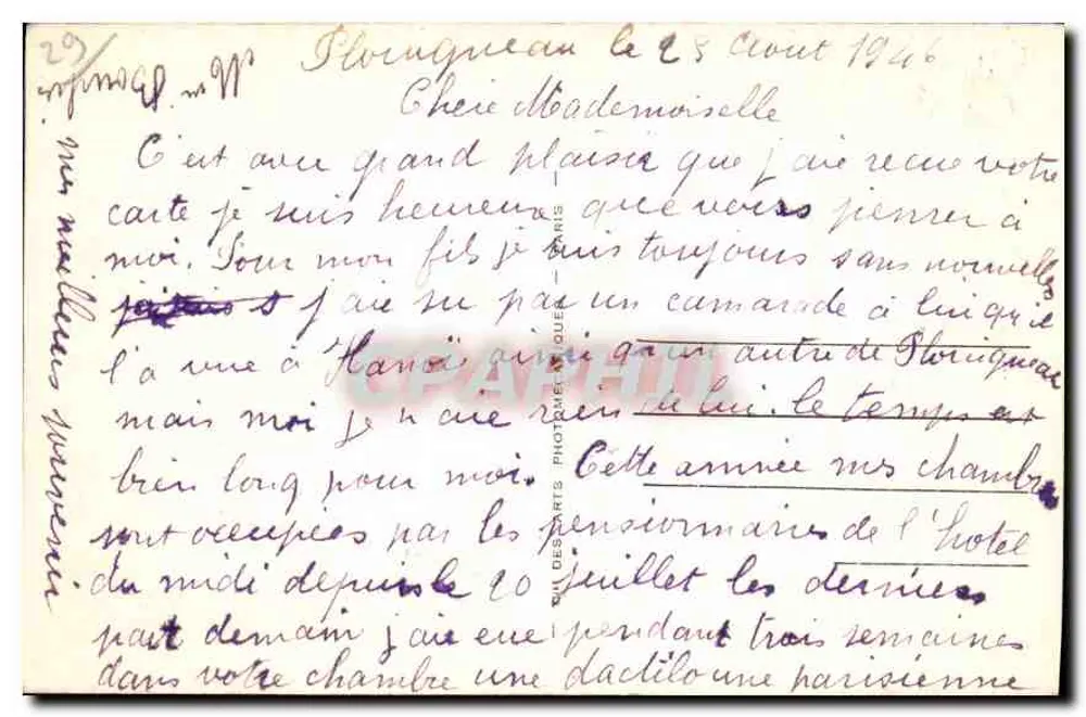 Der Fluss und das Schloss Lannuguy — Morlaix — LL.119 - Rückseite