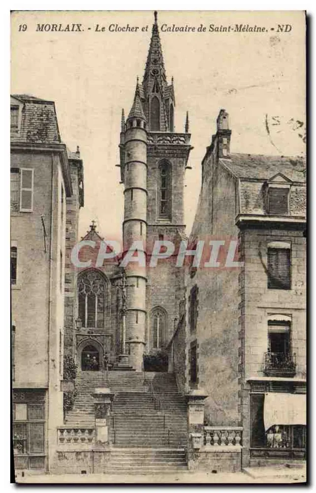 Morlaix - Der Glockenturm und das Kalvarium von Saint-Mélaine - ND - Vorderseite