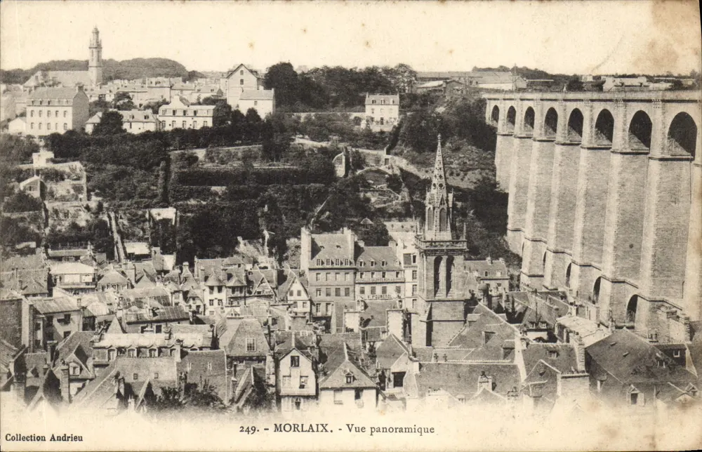 Morlaix — Vista panorâmica — Coleção Andrieu, n° 249 - Frente