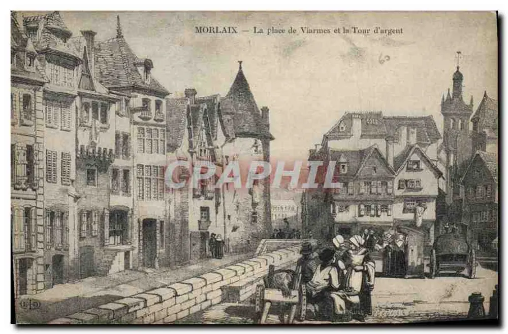 Morlaix — Place de Viarmes und Tour d'argent - Vorderseite